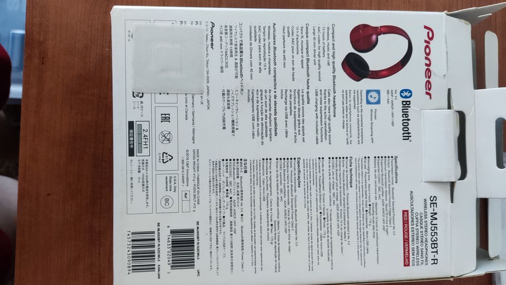 Pioneer SE-MJ553BT-R Wireless Headphones64284492508929122