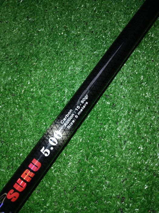 Cana pesca a bóia em carbono com carreto tamanho 600