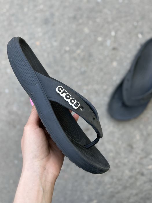 шлепанцы тапочки crocs m8 w9 вьетнамки тапки 40 41 размер