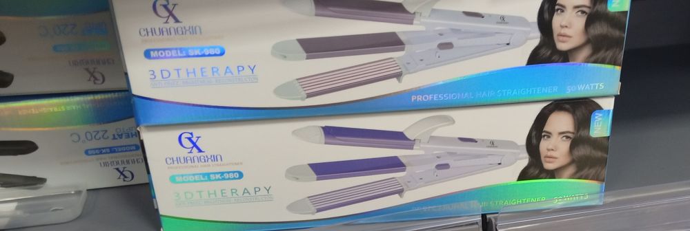 Prostownica do Włosów Chuangxin SK-980 3D Therapy 3w1 Karbownica Loków