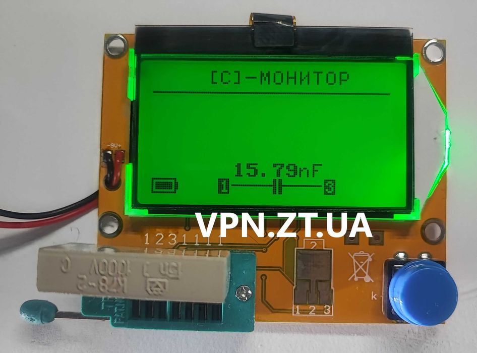LCR-T4 ОРИГІНАЛ УКР РОС прошивка 1.13 rev.900 тестер ESR T4 Atmega328р
