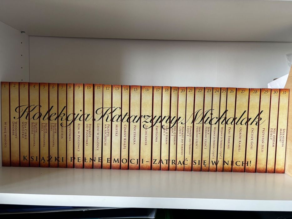 Kolekcja Katarzyna Michalak tomy1-31 stan idelany