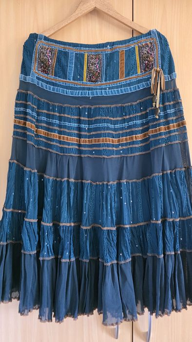 Saia comprida boho Chic L