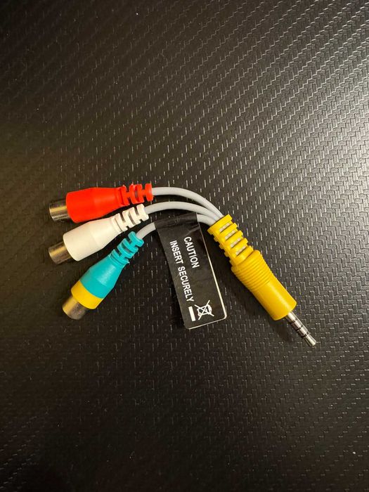 Adapter kabel chincz 3x gniazdo / wtyk JACK 3,5