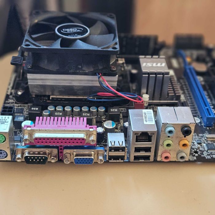 Материнська плата MSI AMD AM3 +процесор + кулер+пам*ять  (комплект)