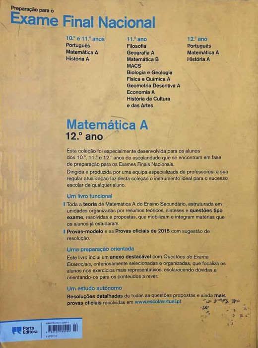 Matematica 12 ano -Preparacao para exames