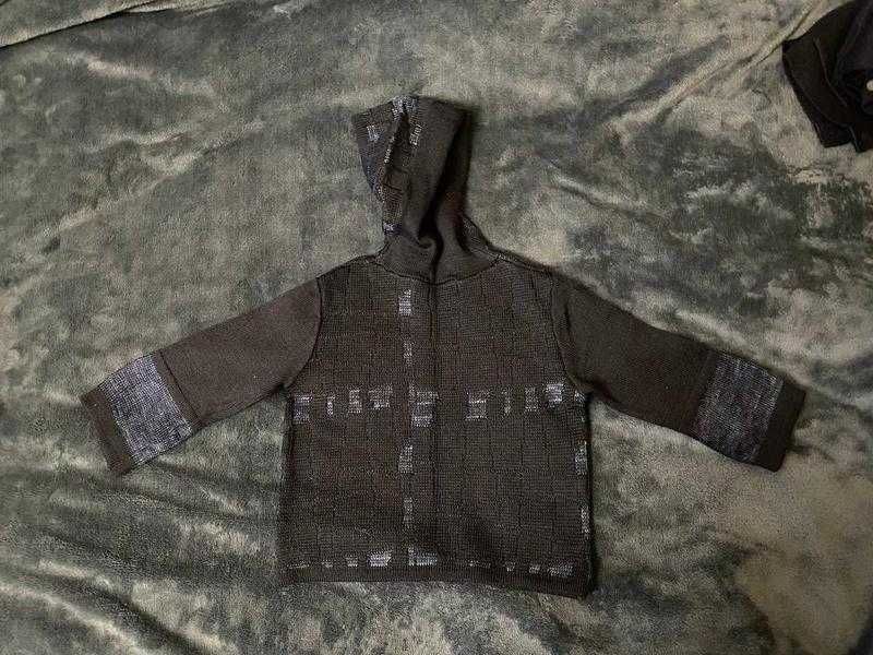 Детская кофта с капюшоном ( темно-синяя)