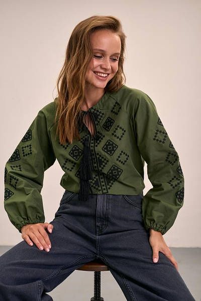 Вишиванка хакі  S, М, Л, ХЛ, ХХЛ