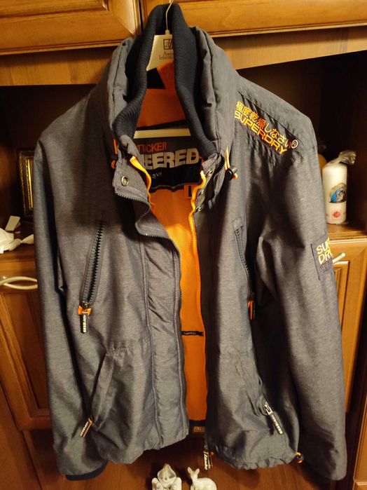 Kurtka szwedka Superdry przeciwdeszczowa rozmiar L