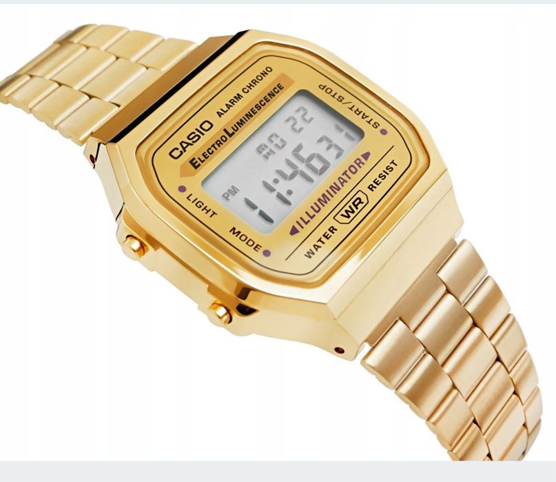 Zegarek CASIO Vintage Męski Unisex Damski złoty A168WG-9EF