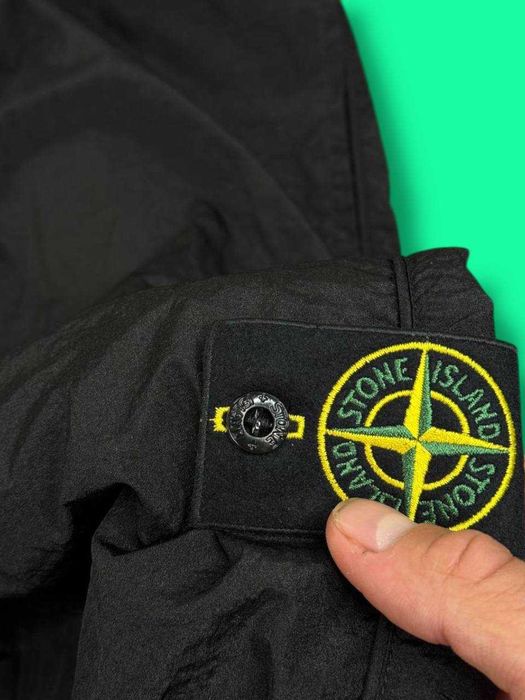 Карго штаны Stone Island Nylon Metal Черные Оригинал