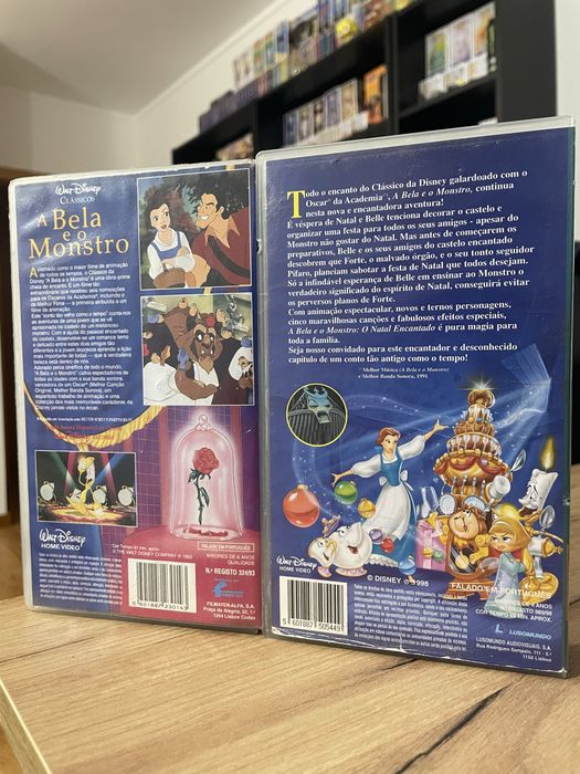 Conjunto vhs bela e monstro