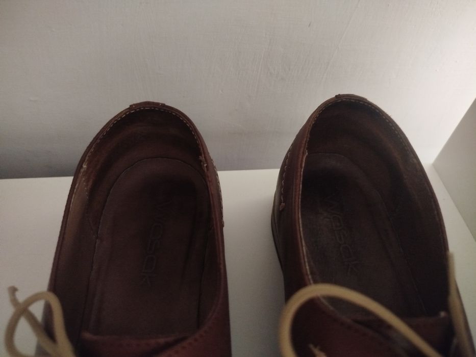 Brązowe buty damskie, półbuty, pantofle, trzewiki, rozmiar 41