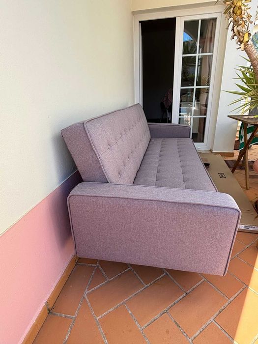 Sofa-cama, 3 lugares com transporte gratuito áte 40km