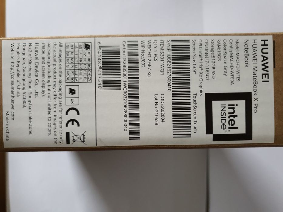 huawei matebook x pro