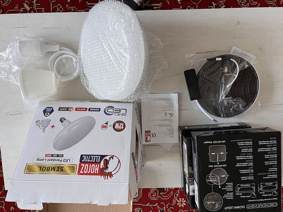 Світильники вбудовувані Светкомплект. Люстра підвісна HOROZ ELECTRIC