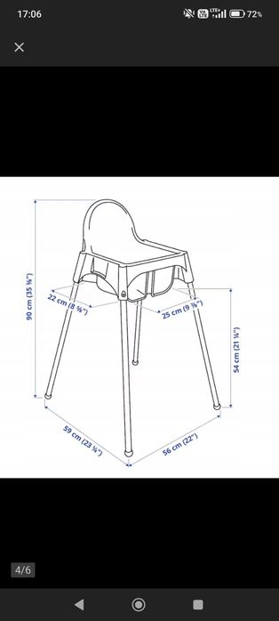 Krzesełko ikea antilop