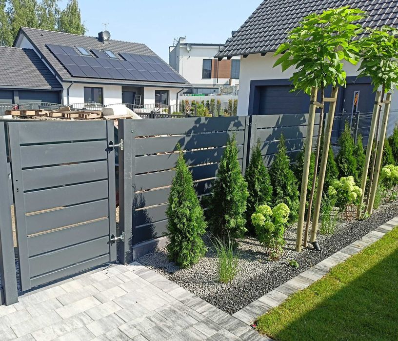 Ogrodzenia panelowe 2d 3d palisady grzebieniowe sztachetowe