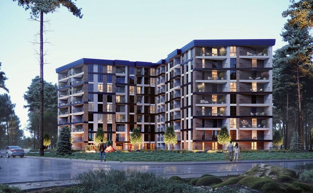Продаж 1к квартири 44,16 м² з терасою 17,98  м² в  Ірпені в новому ЖК Бруклін •  52992$ • оформлення 1%• ваучер • сертифікат - Вид 6