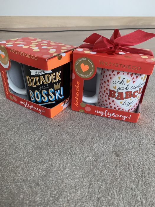 Prezent kubki babcia i dziadek Nowe