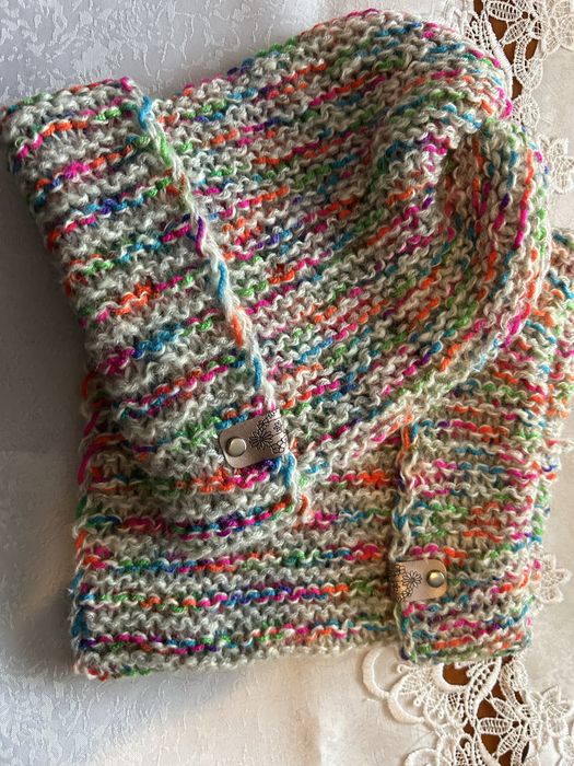 Czapka komin rekodzielo Handmade