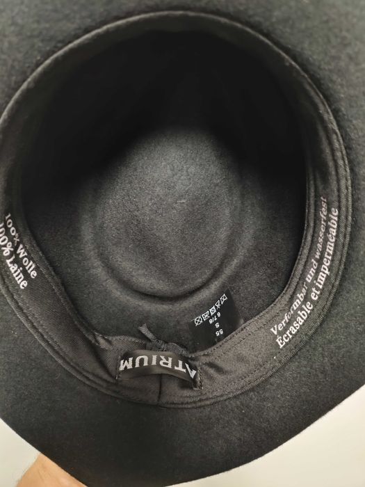 Stetson Atrium капелюх р. 55 S чорний фетровий федора ковбойський