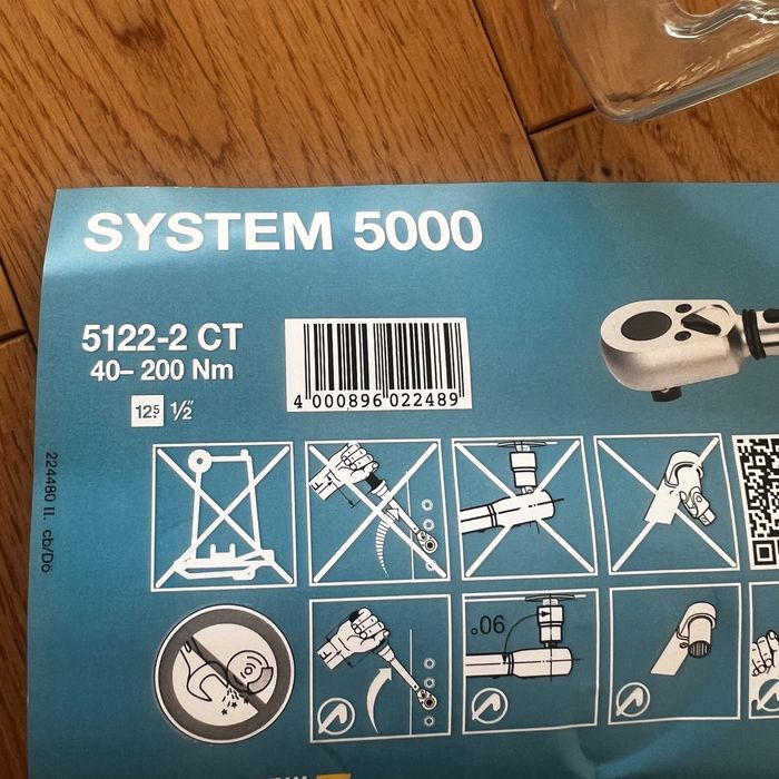 Ключ динамометрический 40- 200 Nm 1/2" 5122-2CT Hazet