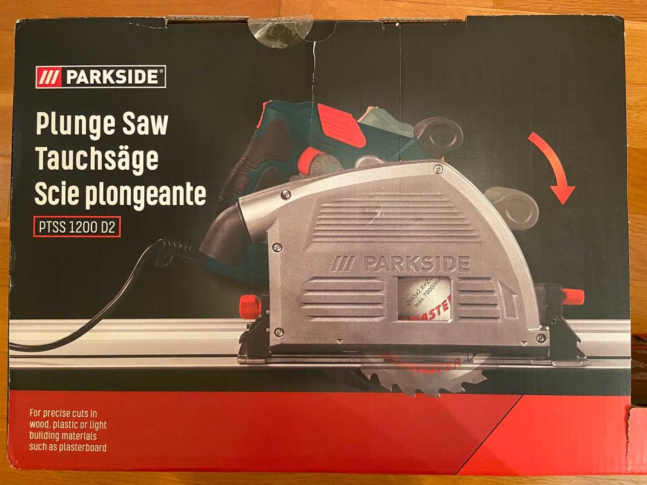 Zagłębiarka, piła wgłębna Parkside PTSS 1200 D2 pilarka z prowadnicami