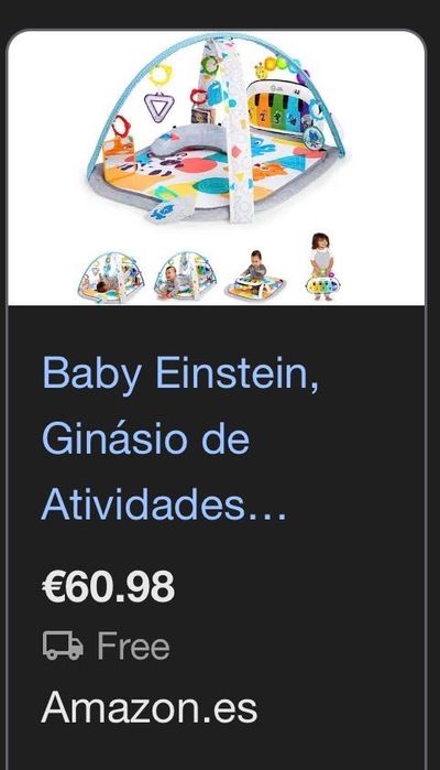 Tapete de Atividades Baby Einstein – Usado, Funcional