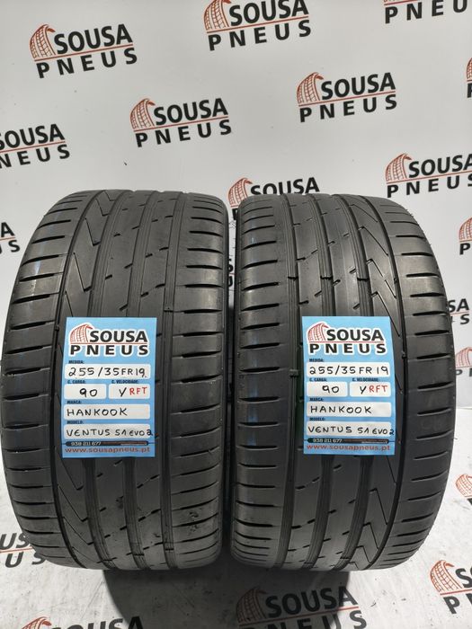 2 pneus semi novos 255-35R19 RFT Hankook - Oferta dos Portes
