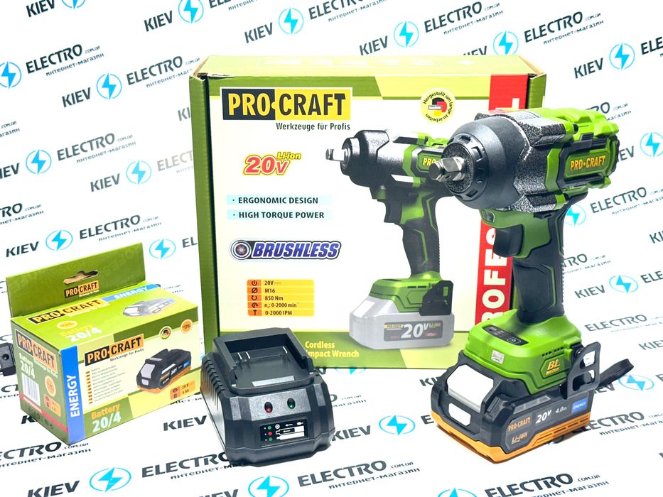 Гайковерт аккумуляторный Procraft PWA36 !! ТУШКА ИЛИ КОМПЛЕКТ, ЗВОНИТЕ