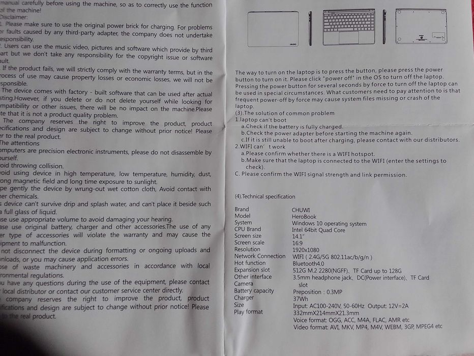 laptop seminovo em ótimo estado