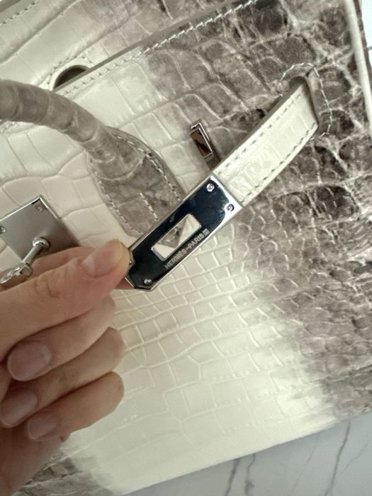Сумка Hermes Birkin 30 himalaya крокодил натуральна шкіра , Ермес Біркін гімалая, Эрмес биркин гималая crocodile