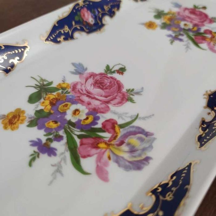Tabuleiro de porcelana tradicional português (Porcelanas do Lis)