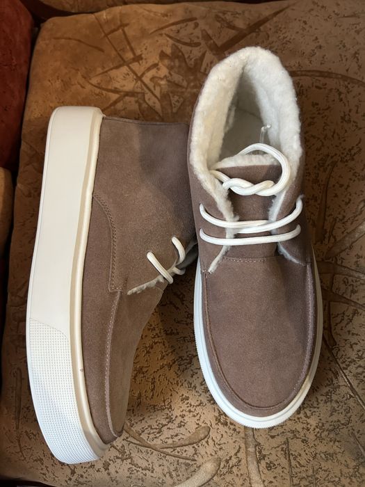 Лофери замшеві зимові (38р, нові)