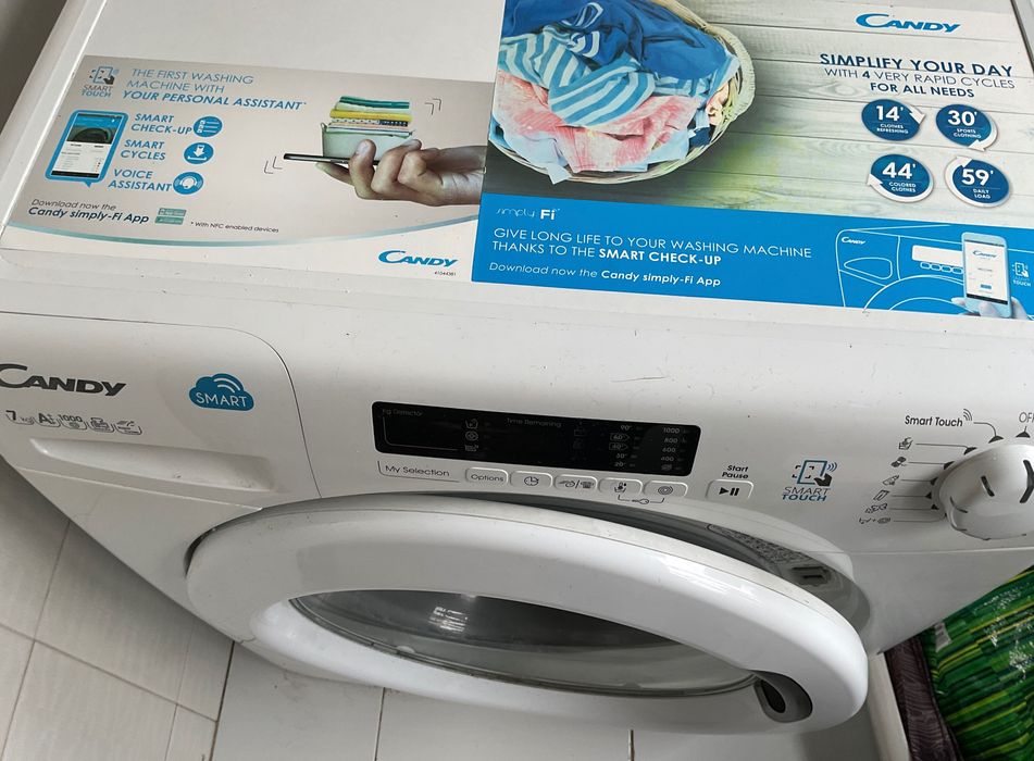 Candy Smart máquina lavar roupa energia A+++