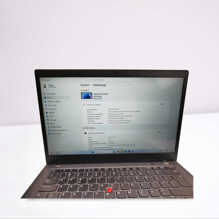 DOTYKOWY LAPTOP | ThinkPad T14s G2 | i7-1185G7 | 32GB 512SSD | Win11