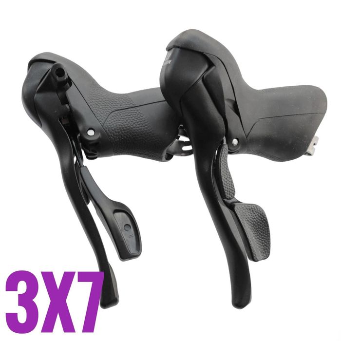 Nowe! MICRONEW 3x7 klamkomanetki manetki klamki szosowe microshift