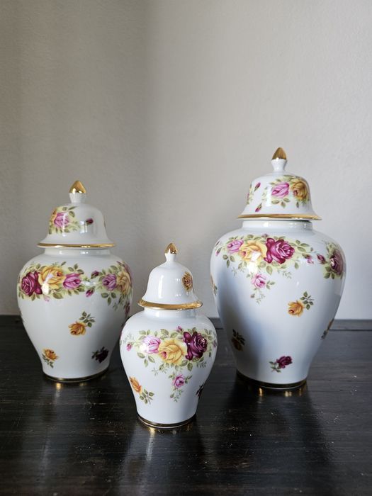 Conjunto de 3 vazos rixanati e lamparina