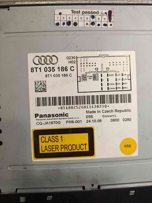 Rádio / auto-rádio AUDI Q5 (8R)