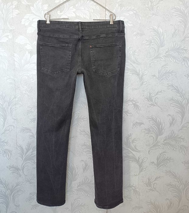 р 18 / 52-54 чорні з градієнтом джинси штани щільні H&M