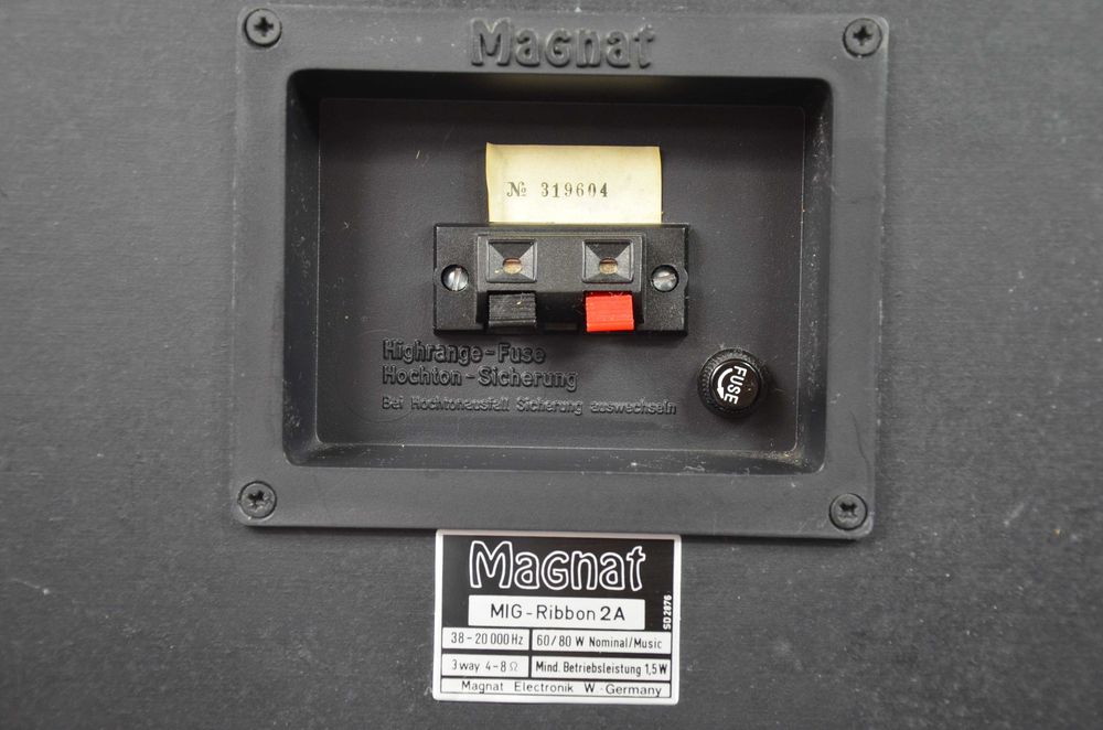 MAGNAT MIG-RIBBON 2A Kolumny podstawkowe stereo oryginalny stan okazja