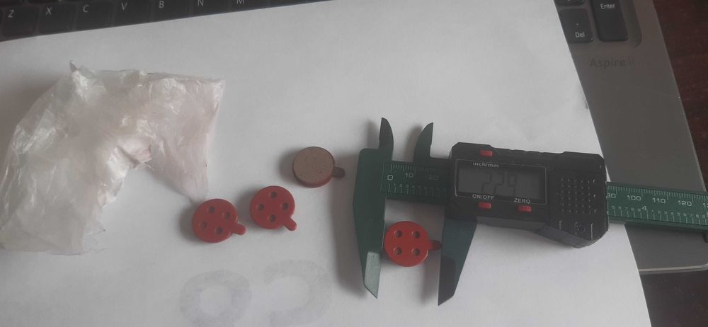 klocki hamulcowe okładziny do hulajnogi lub rowera 4 szt, okładziny