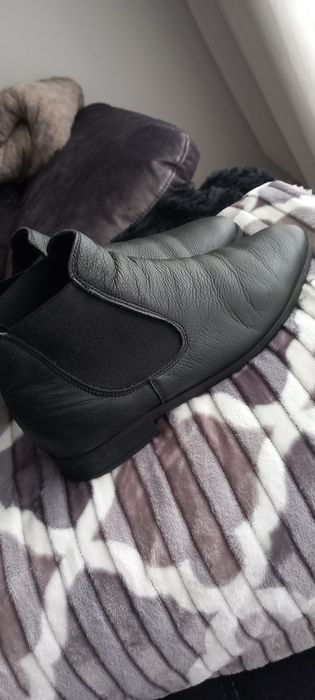 Botins Pretos Pele Tam 39. ( Portes Incluídos)