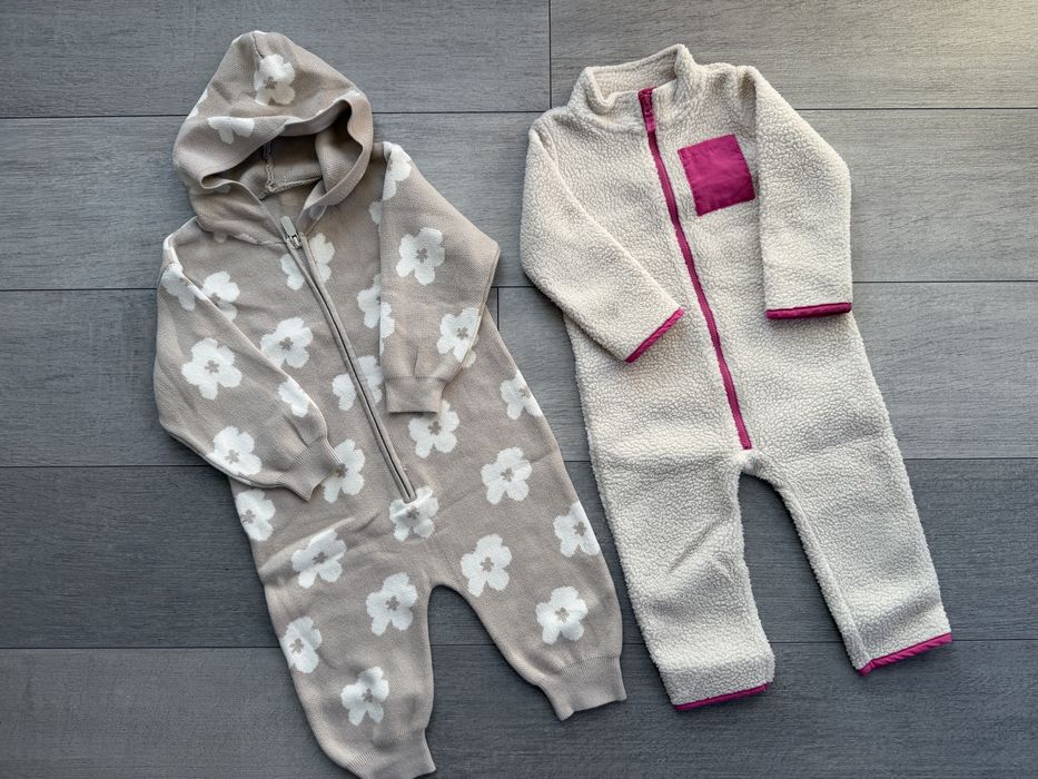 Вещи для девочки 86 92 98 см 1-2 года флисовые человечки  (Carters, Next, Name It, Reserved, Sinsey)
