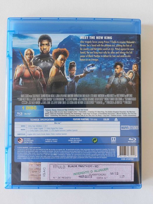 Filmes Originais Blu-ray MARVEL