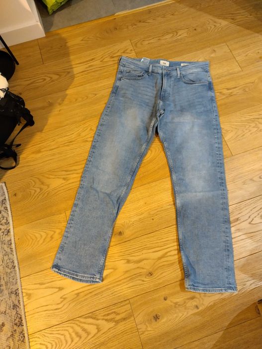 jeansy jasne C&A straight fit W32 L30