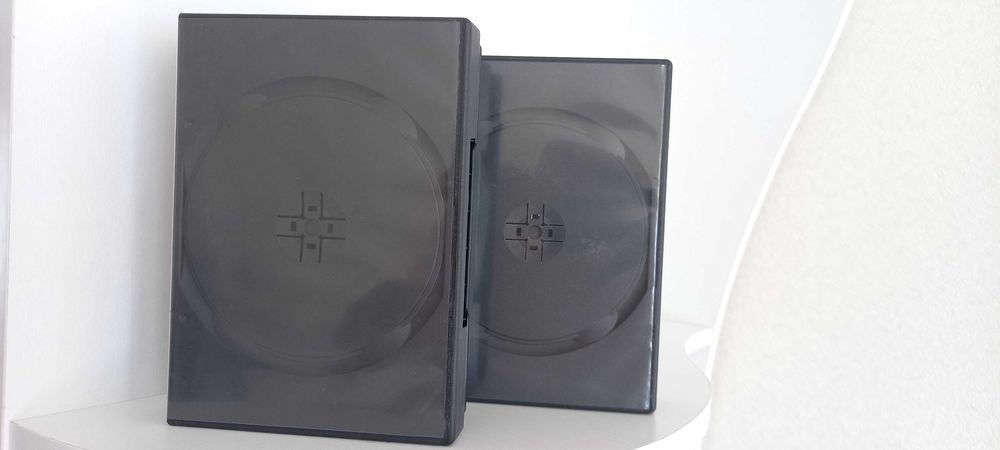 Коробки для дисков DVD-box на 14шт-чёрный 45mm