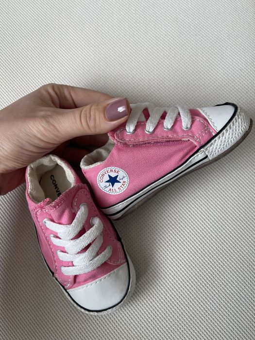 Дитячі рожеві кеди (converse), 19 розмір