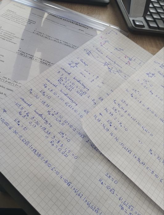 Korepetycje budownictwo: mechanika ogólna, wytrzymałość materiałów